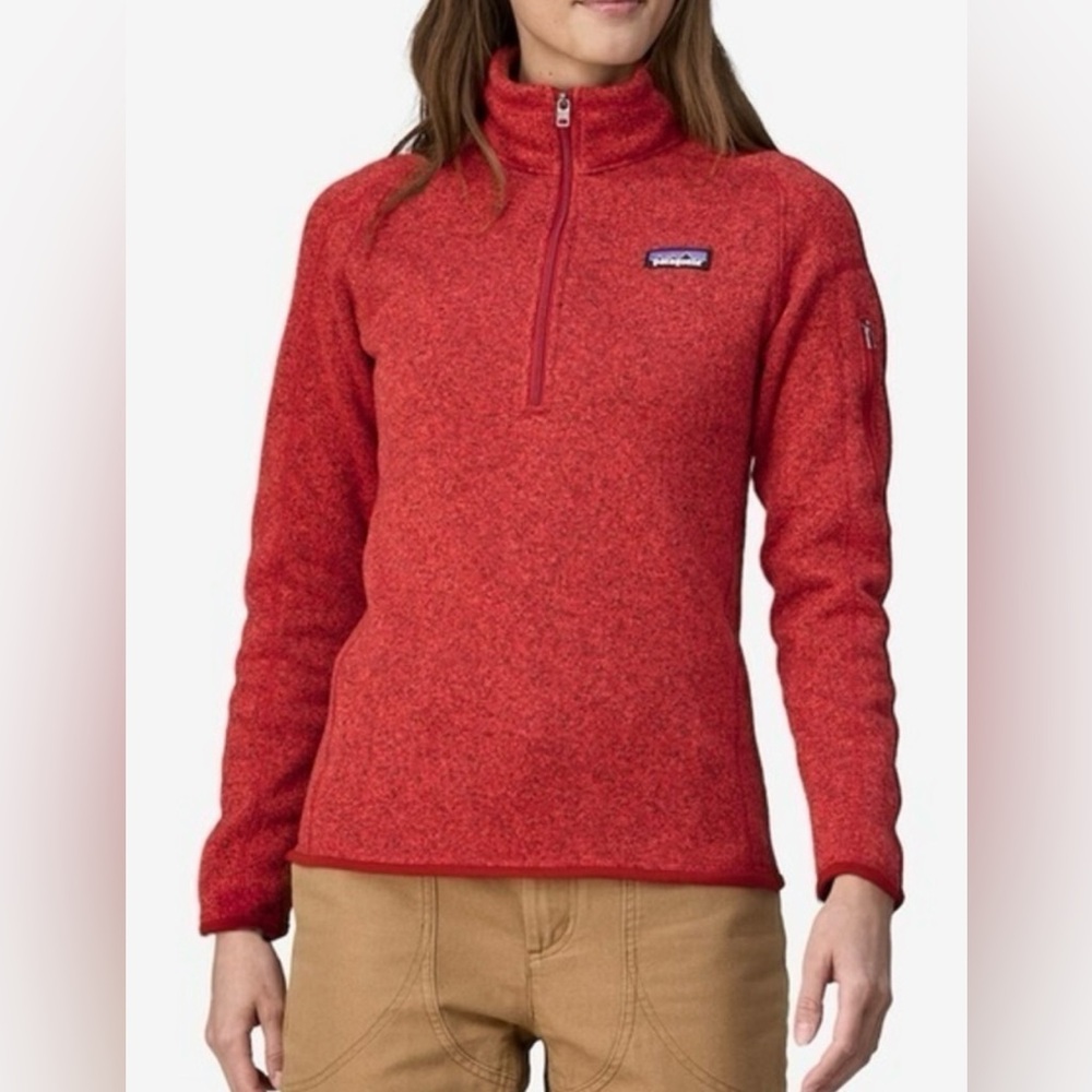 Patagonia Better Sweater 1/4 Zip Fleece Pullover Red Size  XS